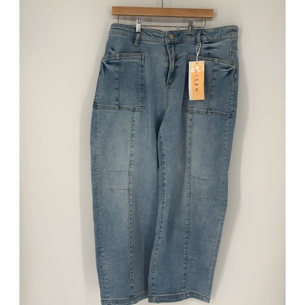 RISEN Relaxed Trends Barrel Denim -1X